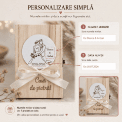 Cutie Cadou Personalizată pentru Miri – O Amintire pentru Totdeauna - imagine 3