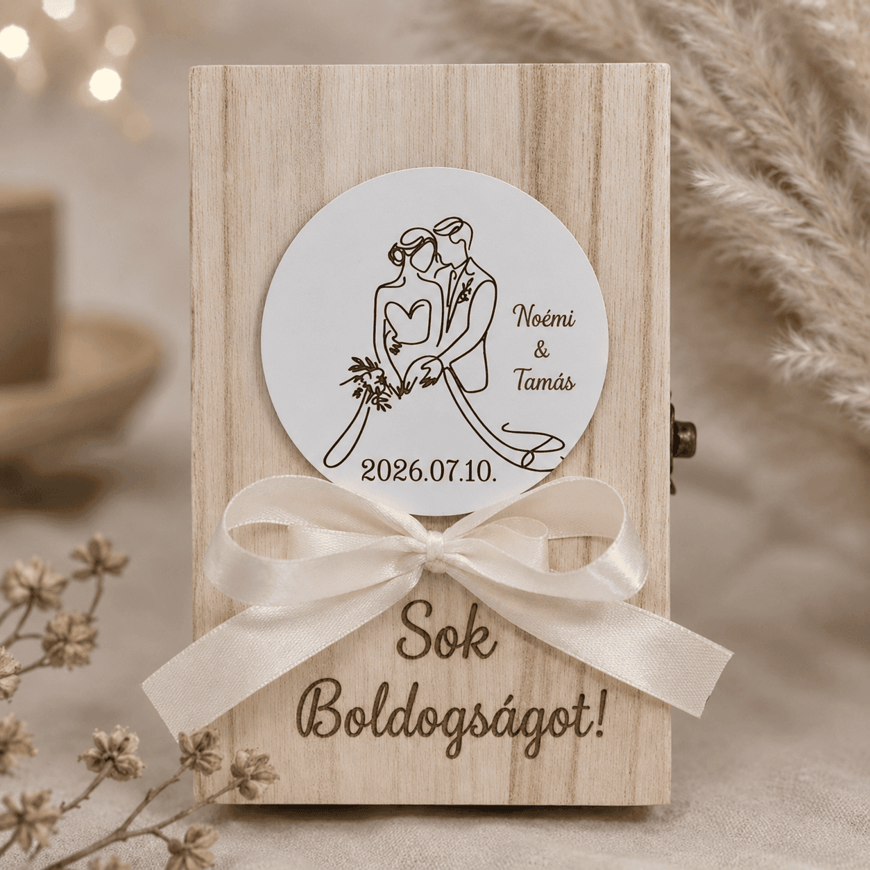 Személyre szabott ajándékdoboz ifjú párnak – Egy életre szóló emlék - imagine 5