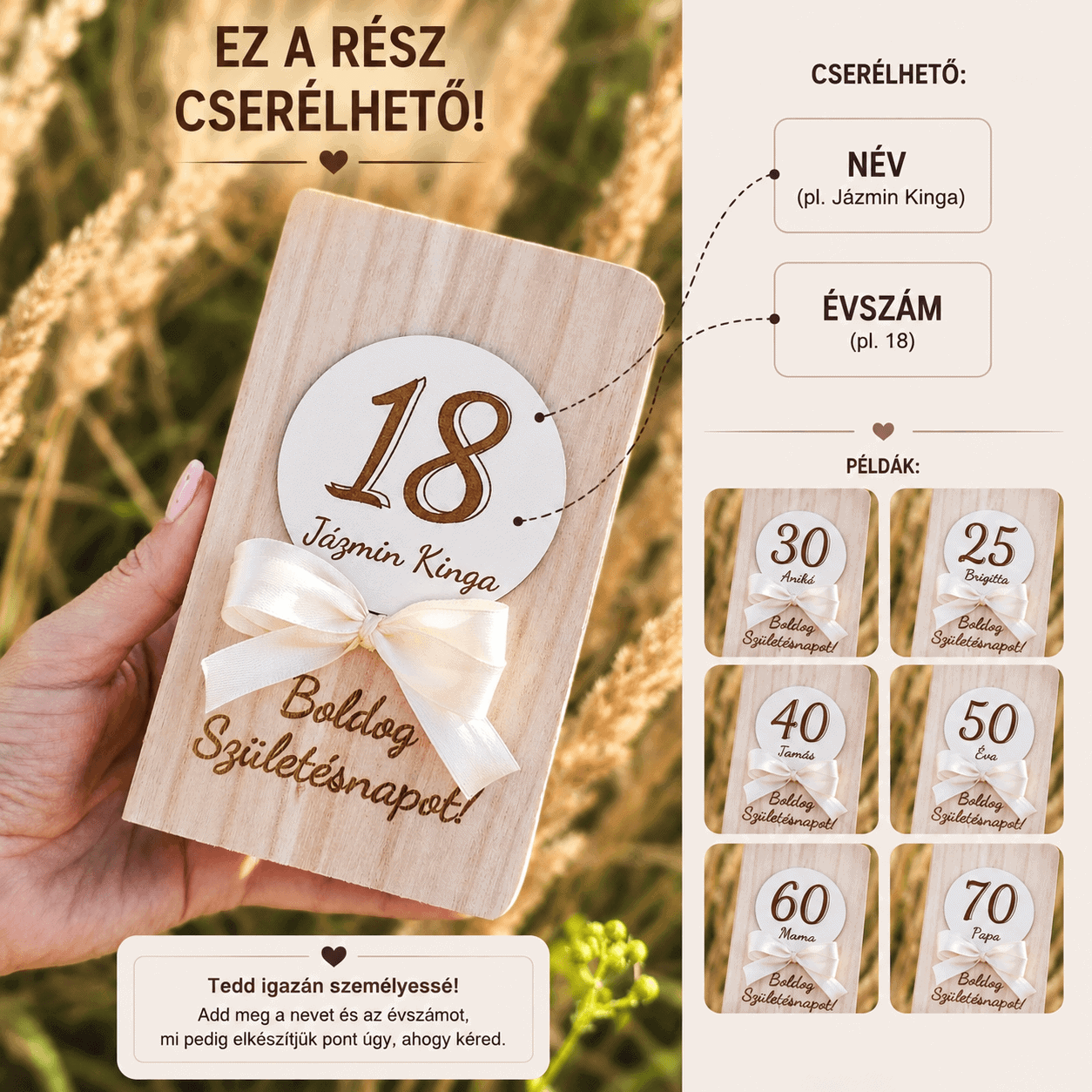 Személyre szabott születésnapi ajándékdoboz – Ez a nap rólad szól - imagine 3